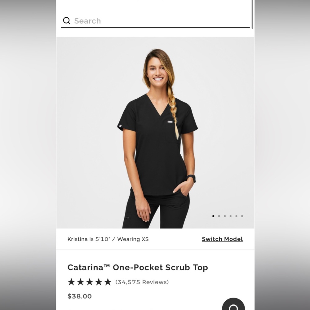 Black Catarina Figs Top